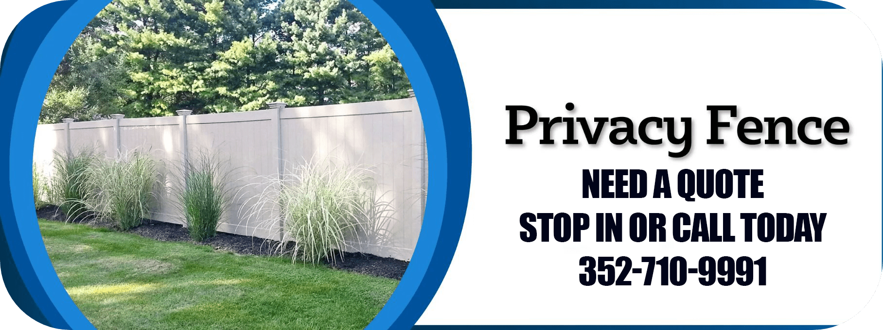 Privacy Fence button
