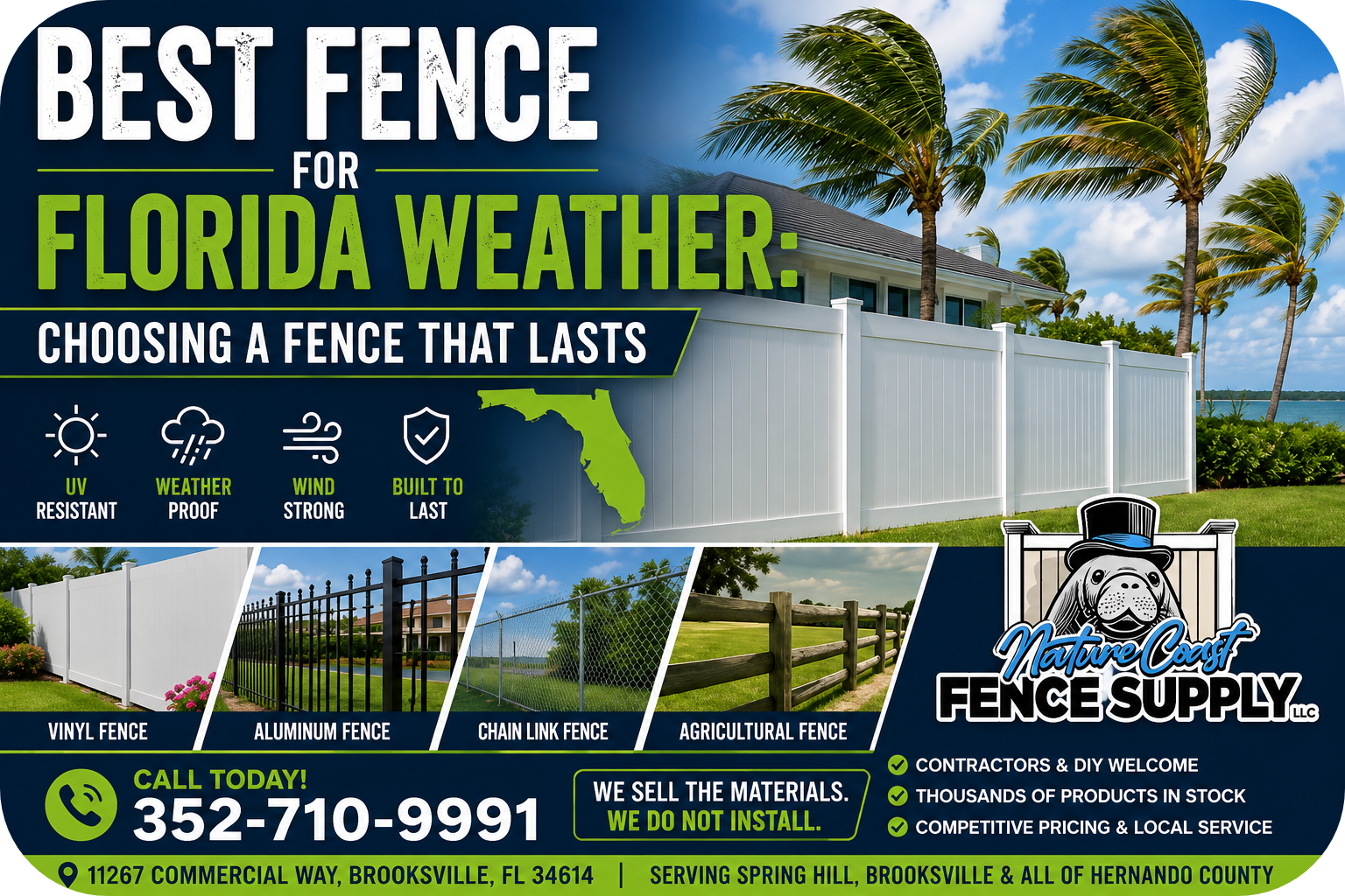 Best Fence for Florida Weather