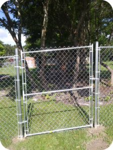 chain link walk gates